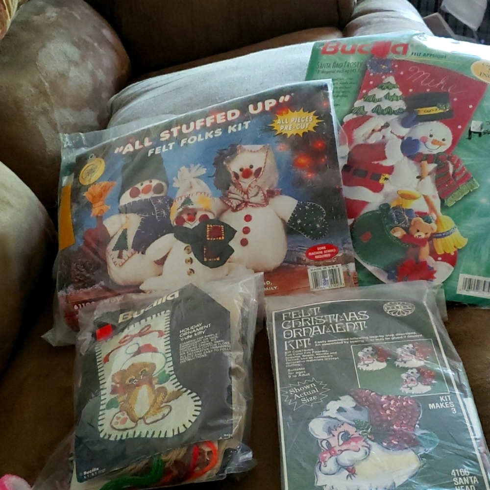 Felt Christmas kits four different styles